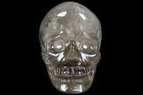 Carved, Smoky Quartz Crystal Skull #108762-1